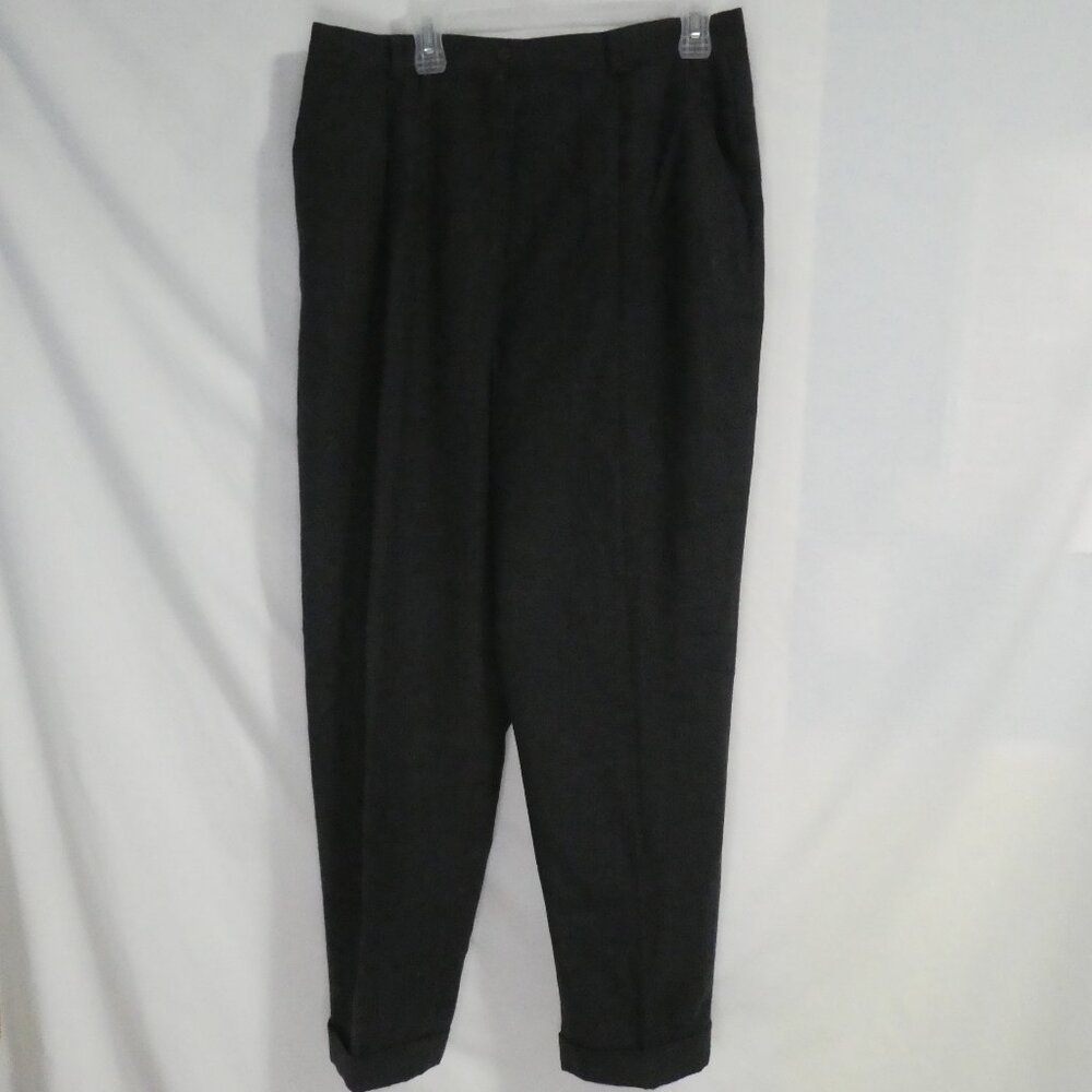 JONES NEW YORK ESSENTIALS | size 16 | Charcoal Trousers - Slacks - Dress Pants